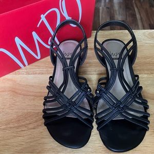 Impo black wedge dress shoes size 8